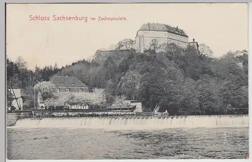 (115901) AK Schloss Sachsenburg im Zschopautale 1917