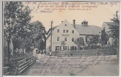 (115874) AK Hintergersdorf, Gasthaus Zum Erbgericht 1915