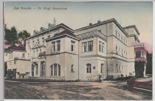 (115871) AK Bad Kreischa, Dr. Krapf Sanatorium 1909