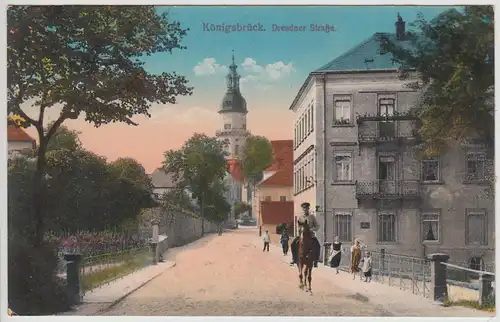 (115870) AK Königsbrück i.Sa., Dresdner Straße 1915