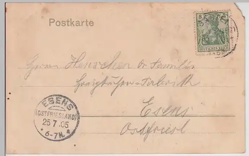 (115829) AK Rathen, Sächsische Schweiz 1905