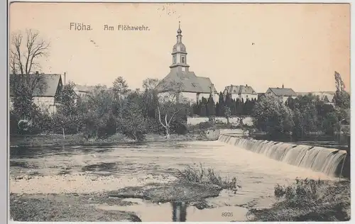 (115796) AK Flöha, Am Flöhawehr 1914