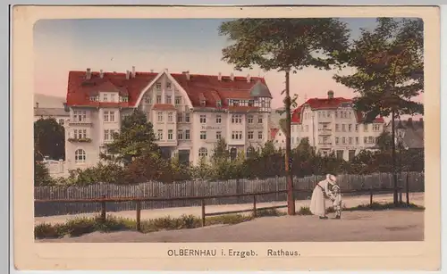 (115771) AK Olbernhau, Rathaus um 1910