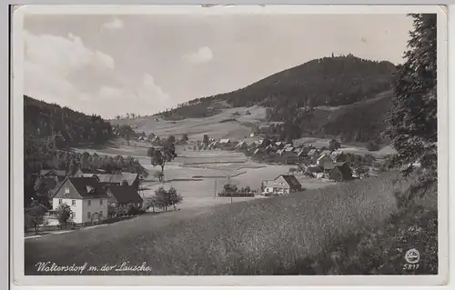 (115741) Foto AK Waltersdorf mit der Lausche 1939