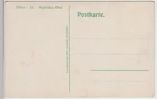 (115727) AK Zittau, Augustus-Allee 1910/20er