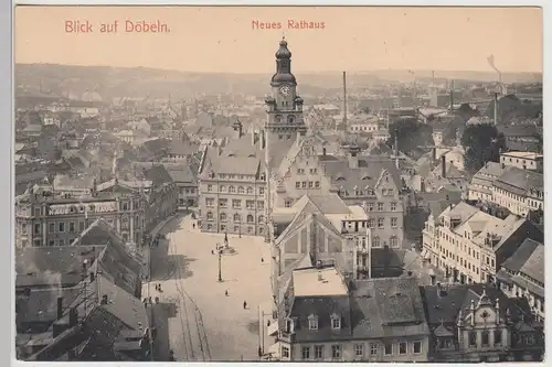 (115292) AK Döbeln, Blick über die Stadt um 1910