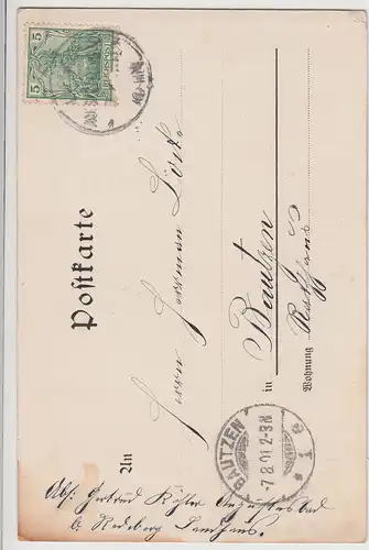 (115200) AK Gruss aus Augustusbad 1901