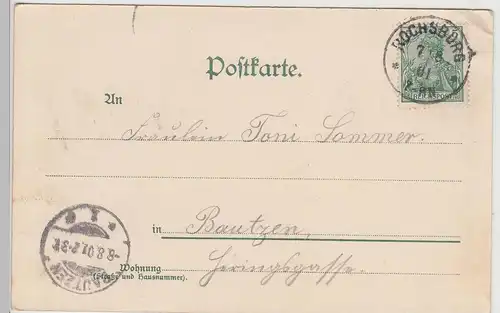 (115195) AK Gruss aus Rochsburg 1901