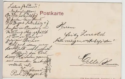 (115101) AK Annaberg, Gesamtansicht mit Pöhlberg 1910er