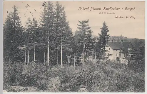 (114572) AK Schellerhau, Erzgeb., Altenberg, Richters Gasthof 1909