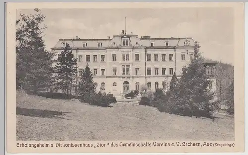 (114568) AK Diakonissenhaus Zion, Aue, Erzgeb., vor 1945