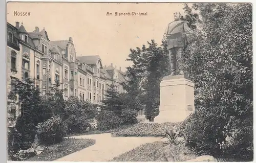 (114279) AK Nossen, Am Bismarck-Denkmal 1910er