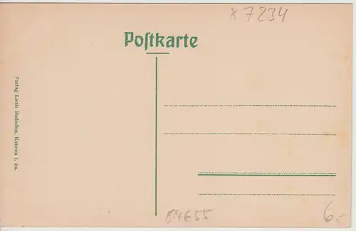 (113736) AK Kohren Sahlis, Frohburg, Ort mit Burgruine, Kirche, vor 1945