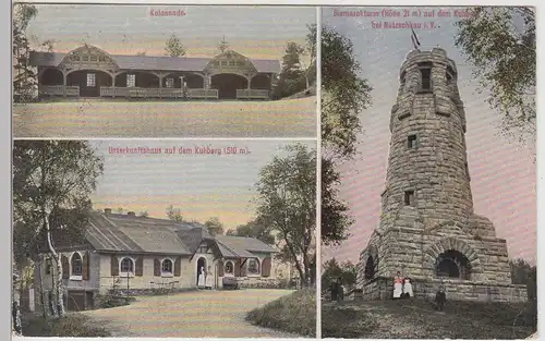 (113371) AK Kuhberg, Brockau, Netzschkau, Bismarckturm, Kolonnade 1924