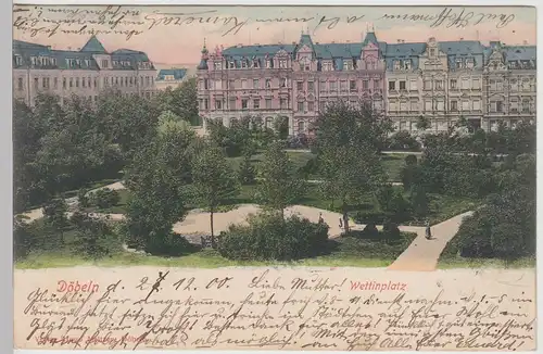 (113089) AK Döbeln, Wettinplatz 1900