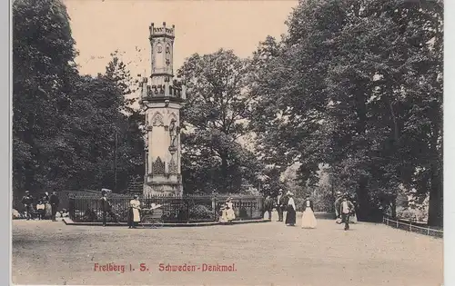 (112989) AK Freiberg i.Sa., Schweden-Denkmal 1915