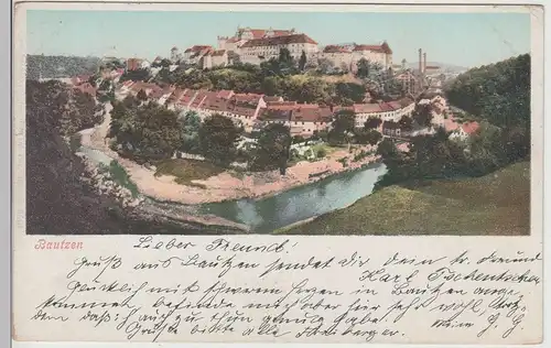 (112665) AK Bautzen, Panorama 1900