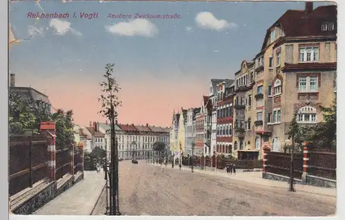 (112497) AK Reichenbach, Vogtland, Äußere Zwickauer Straße 1925