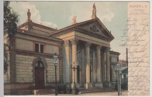 (112494) AK Plauen, Vogtland, Theater 1903