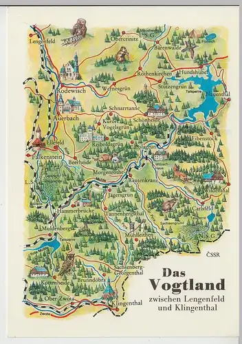 (112307) AK Das Vogtland zwischen Lengenfeld und Klingenthal 1986