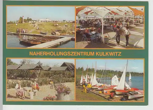 (112272) AK Kulkwitz, Markranstädt, Gaststätte, Bootssteg, Liegewiese 1989