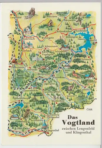 (112241) AK Das Vogtland zwischen Lengenfeld und Klingenthal 1986