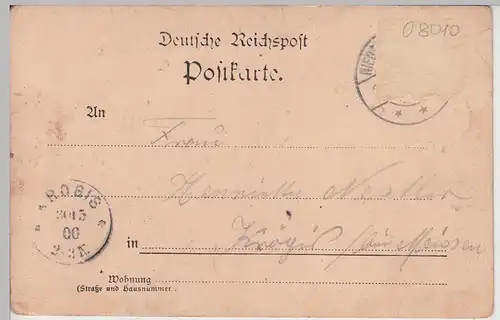 (112170) Künstler AK Gruß von der Keppmühle, Keppgrund, Gedicht, 1900