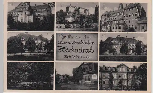 (112069) AK Landesheilstätte Zschadraß, Mehrbildkarte, Schloss Colditz