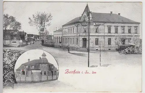 (112010) AK Zeithain, Hotel Reichshof, ca. 1906 - 1915