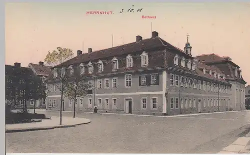 (111912) AK Herrnhut, Bethaus 1911