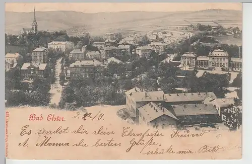 (111898) AK Bad Elster, Panorama, bis um 1905