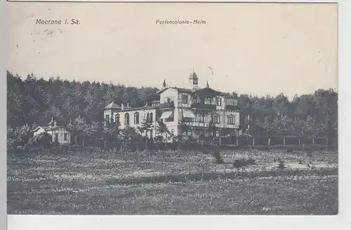 (111766) AK Meerane, Sachsen, Ferienkolonie Heim 1909