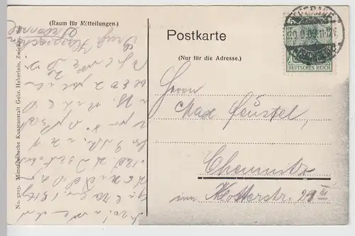 (111766) AK Meerane, Sachsen, Ferienkolonie Heim 1909