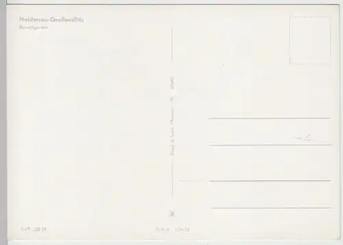 (111643) AK Heidenau Großsedlitz, Barockgarten, Mehrbildkarte DDR