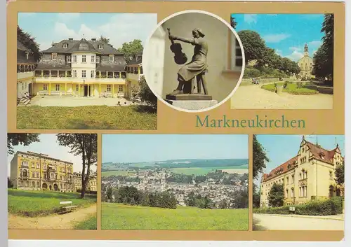 (111641) AK Markneukirchen, Musikschule, Museum, Lutherplatz DDR 1983