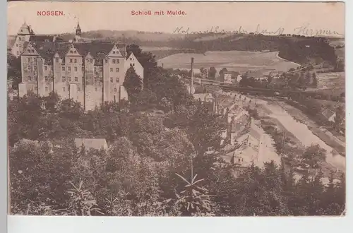 (111540) AK Nossen, Schloss, Mulde 1923-28