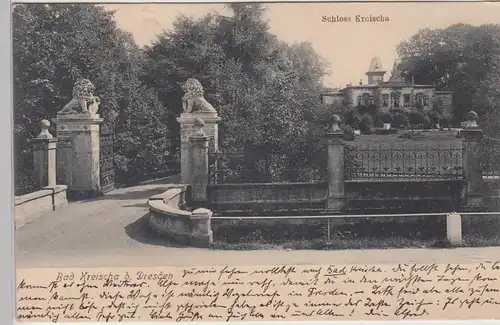 (111480) AK Bad Kreischa, Schloss Kreischa 1910