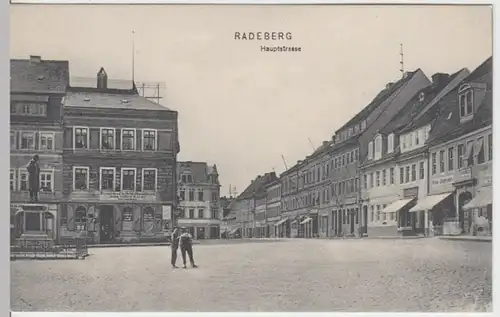(11091) AK Radeberg, Hauptstraße um 1906