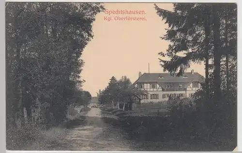 (110906) AK Spechtshausen, Kgl. Oberförsterei 1912