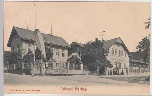 (110903) AK Hartha b. Tharandt, Kurhaus, um 1908