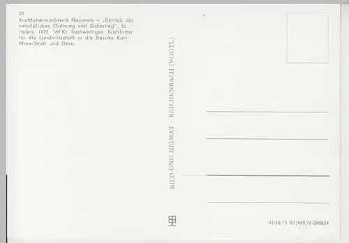 (110762) AK Neumark i.V., Kraftfuttermischwerk 1976