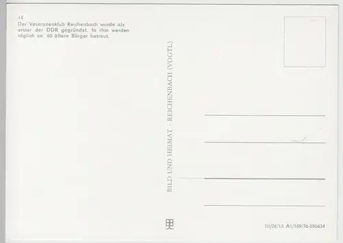 (110757) AK Reichenbach i.V., Veteranenklub 1976