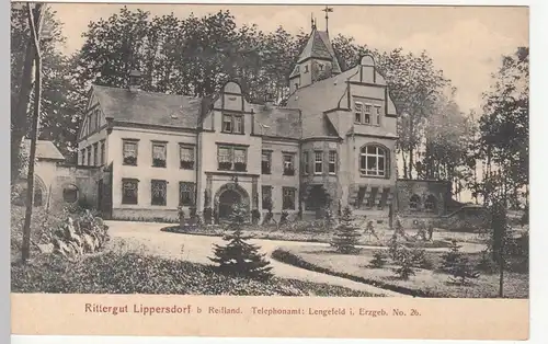 (110677) AK Rittergut Lippersdorf bei Reifland, um 1908