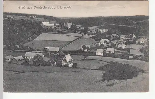 (110676) AK Gruß aus Deutschneudorf, Totale, um 1920