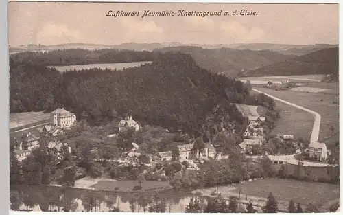 (110557) AK Neumühle Knottengrund a.d. Elster, Totale, 1931
