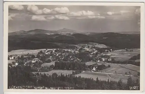 (110059) Foto AK Lückendorf, Lausitzer Gebirge, Panorama 1939