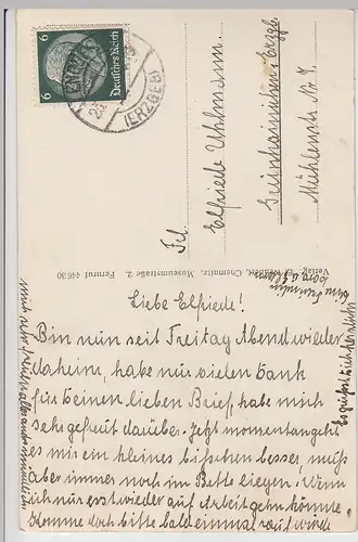 (109720) Foto AK Lengefeld, Erzgebirge, Kirche zum Heiligen Kreuz 1940