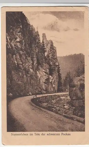 (109717) AK Nonnenfelsen, Tal der Schwarzen Pockau 1927