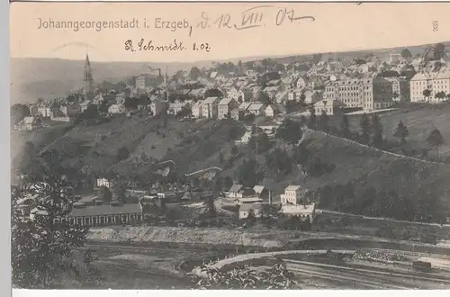 (109694) AK Johanngeorgenstadt, Erzgebirge, Panorama 1907