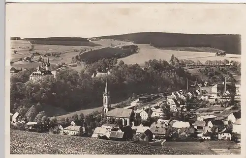 (109631) Foto AK Neuhausen, Erzgebirge, Panorama mit Schloss Purschenstein, vor